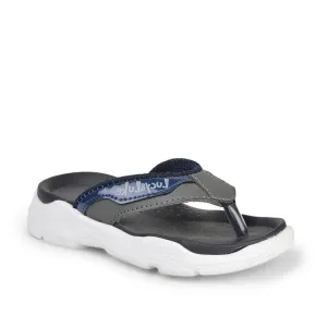 Lucy & Luke (Navy Blue) Casual Flip-Flop & Slippers For Kids RICKY-17 By Liberty