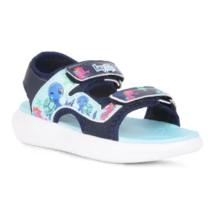 Lucy & Luke  Navy Blue Casual Sandal For Kids HIPPO-51 By Liberty