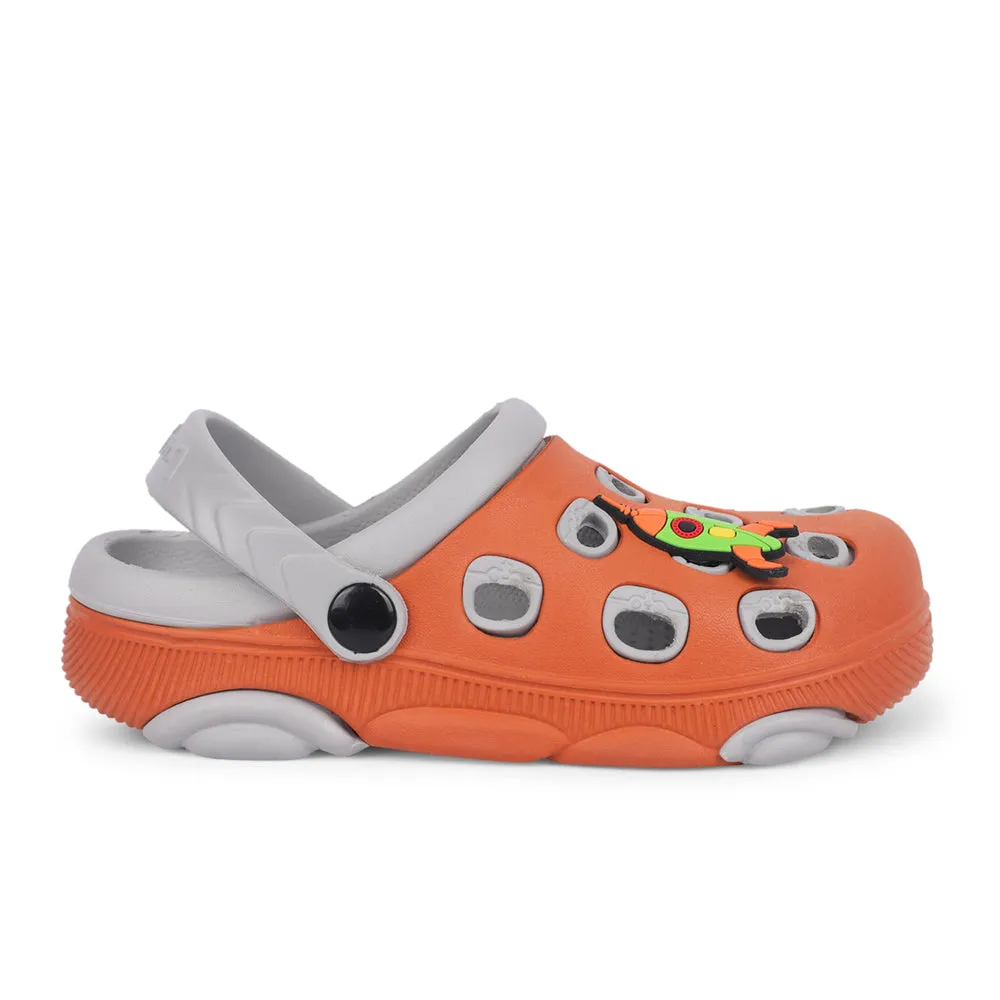 Lucy & Luke Orange Casual Slingback Clogs For Kids LPMXT-823 By Liberty