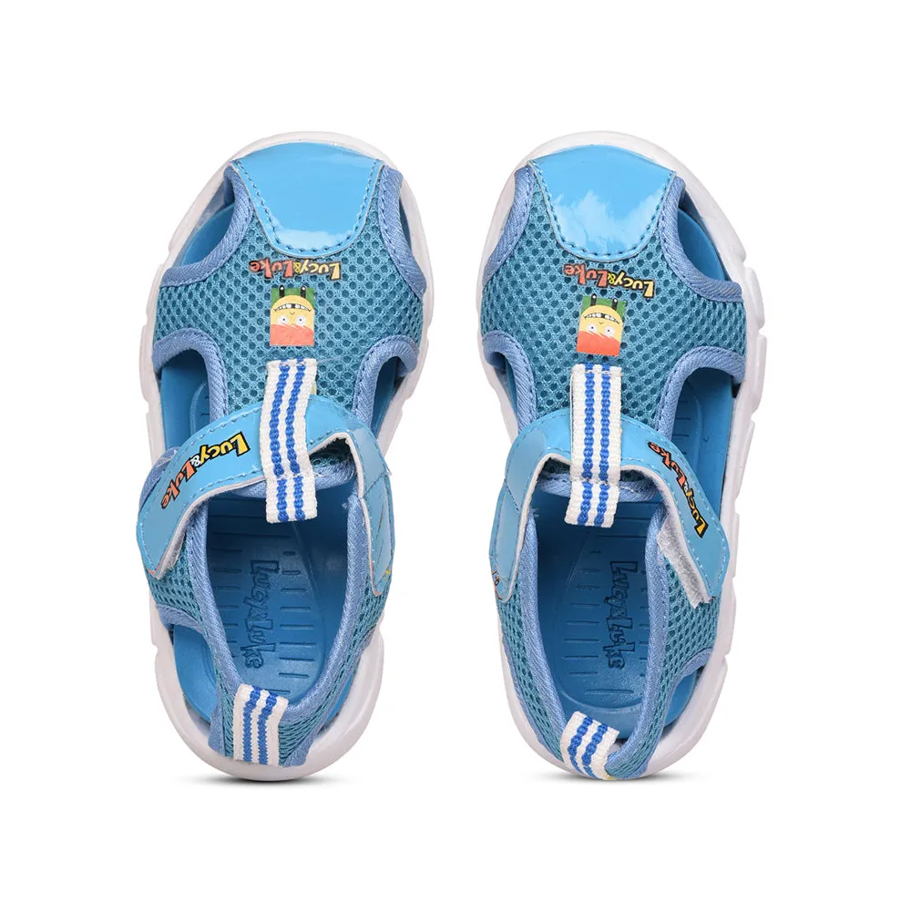 Lucy & Luke (Sky Blue) Casual Sandal For Kids FLYNN-29 By Liberty