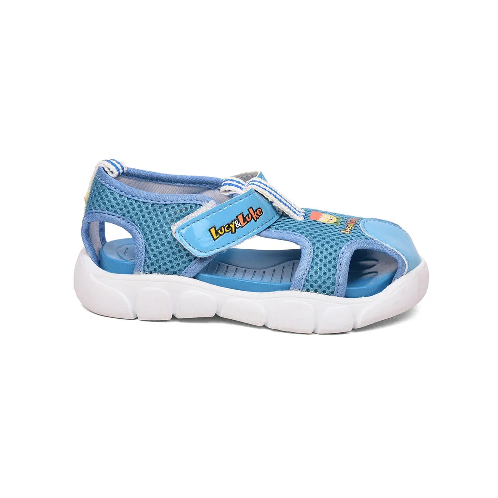 Lucy & Luke (Sky Blue) Casual Sandal For Kids FLYNN-29 By Liberty