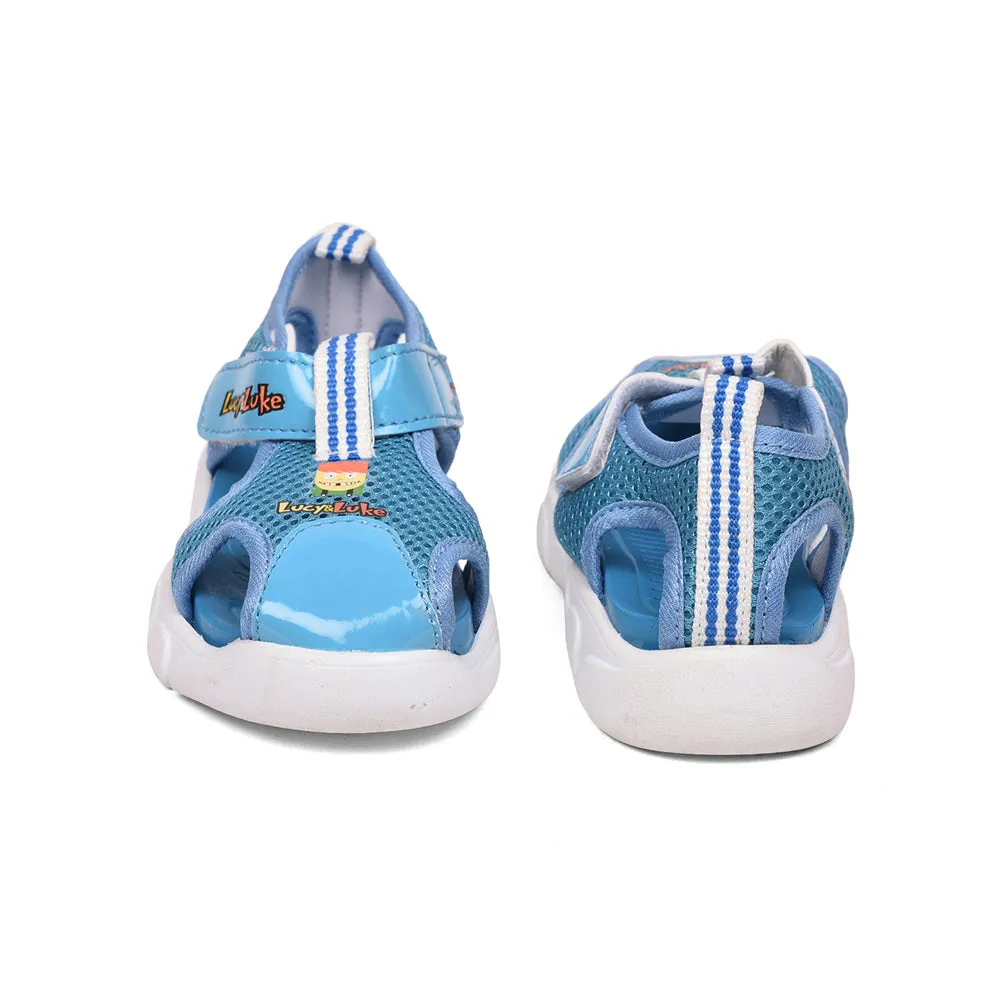 Lucy & Luke (Sky Blue) Casual Sandal For Kids FLYNN-29 By Liberty