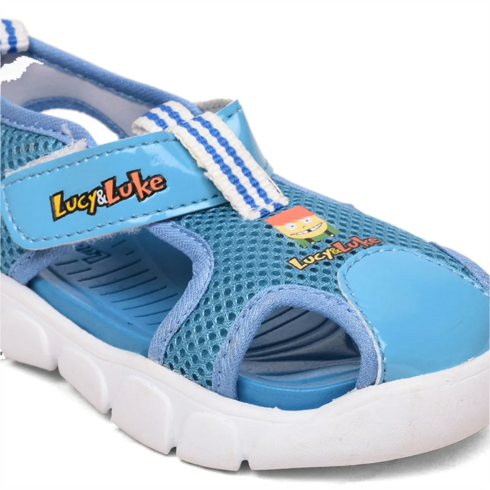 Lucy & Luke (Sky Blue) Casual Sandal For Kids FLYNN-29 By Liberty