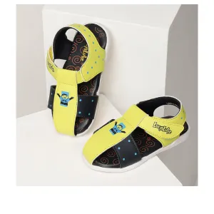 Lucy & Luke (Yellow) Casual Sandal For Kids LEO-1 By Liberty