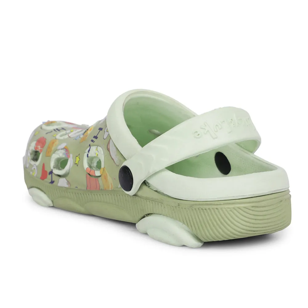 Lucy&Luke S. Green Casual Sling Back Clogs For Kids LPMXT-820 By Liberty