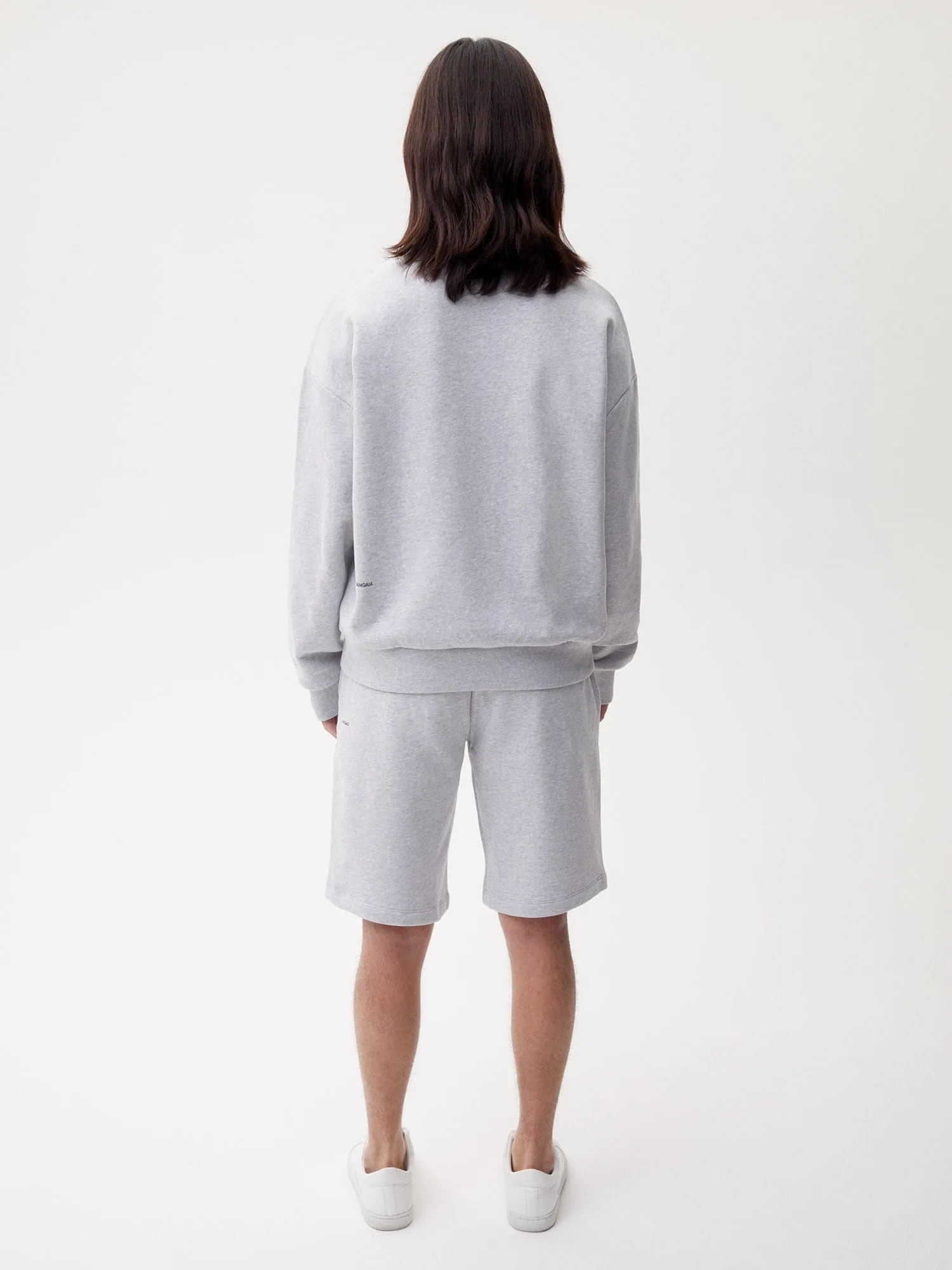 Mens 365 Midweight Long Shorts—grey marl