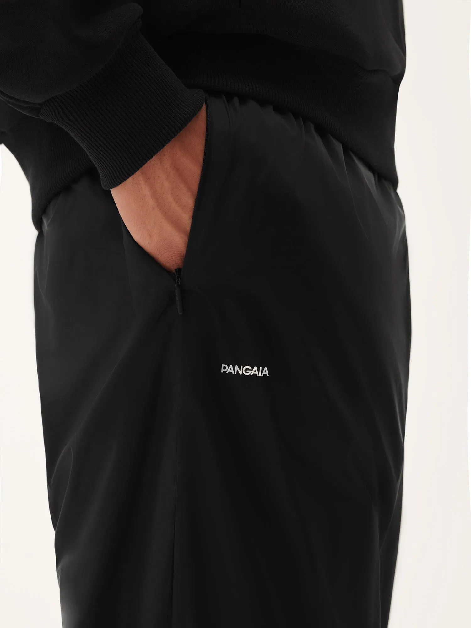 Mens DNA Recycled Nylon Track Pants—black