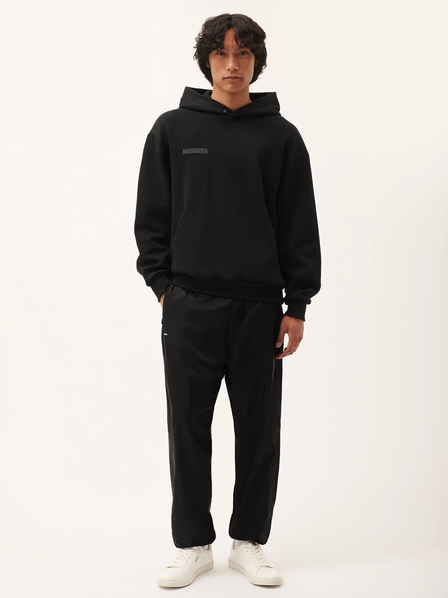 Mens DNA Recycled Nylon Track Pants—black