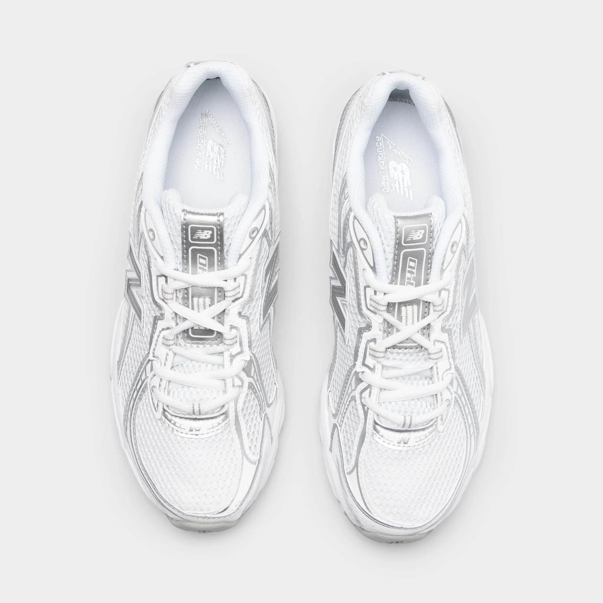 New Balance U740 / White / Silver Metallic