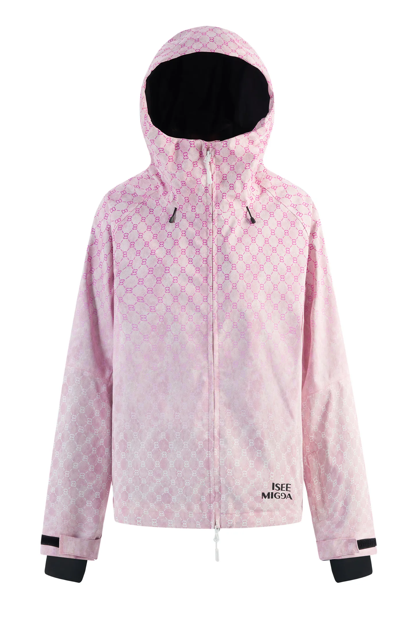 [Pink Old Flower] Ski Suit Punching Jacket