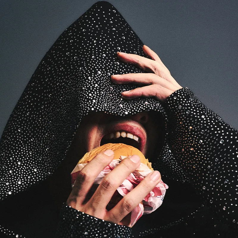 RAP STAR SERIES Gypsophila Diamond Hoodie