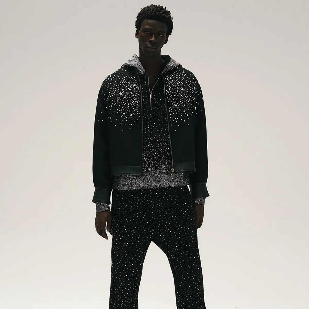 RAP STAR SERIES Gypsophila Diamond Hoodie