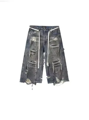 RIOT Distressed Patchwork Denim