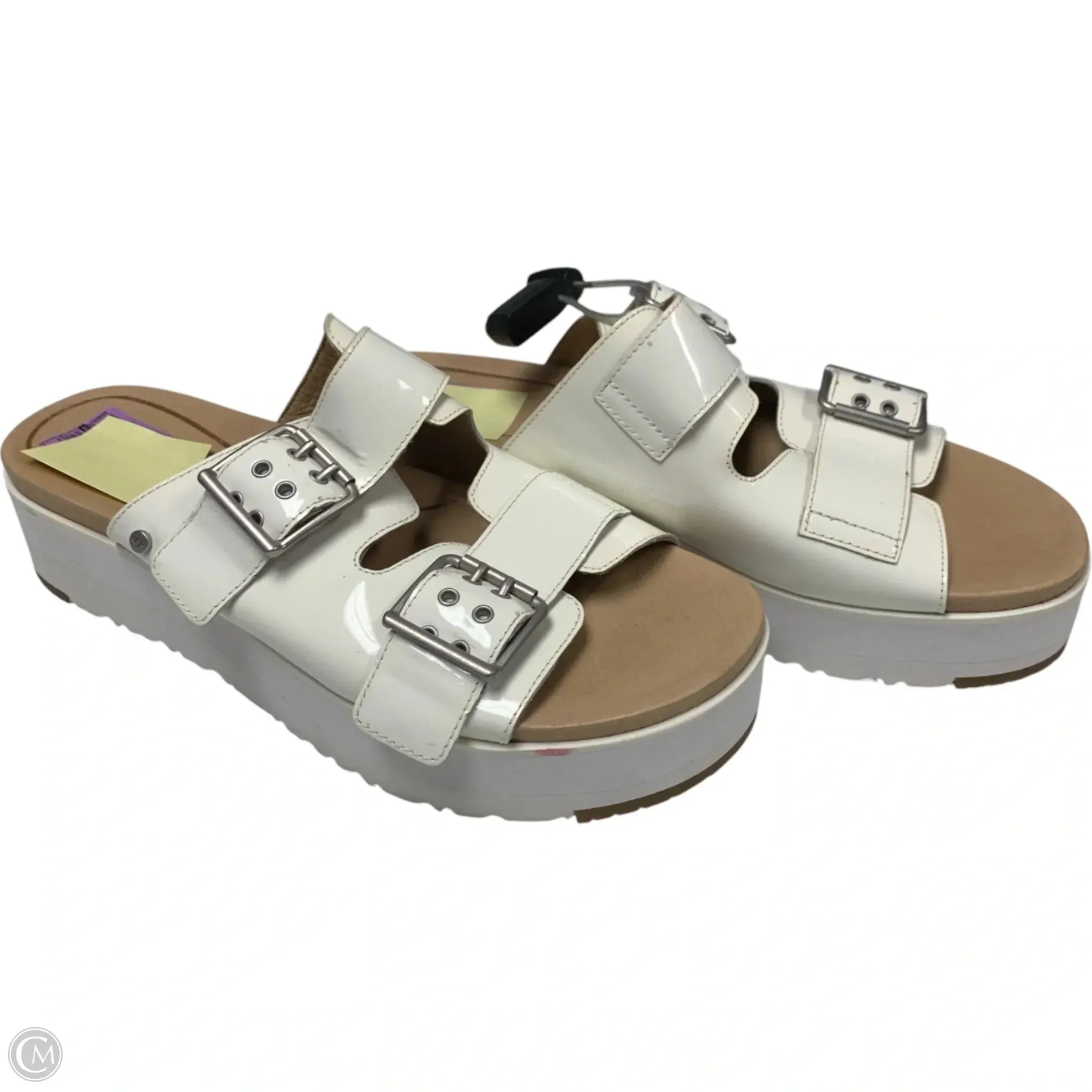 Sandals Designer By Ugg In White, Size: 10