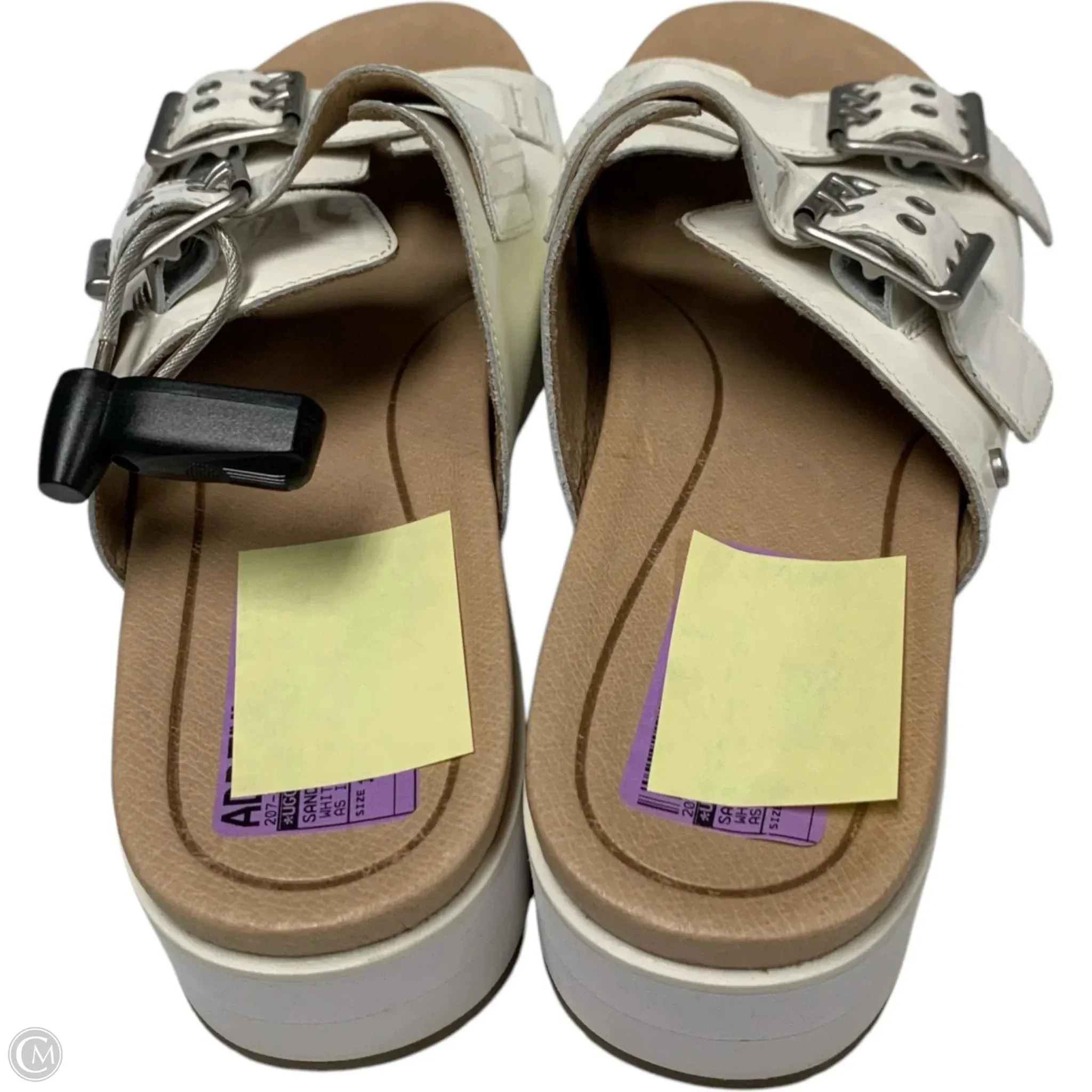 Sandals Designer By Ugg In White, Size: 10