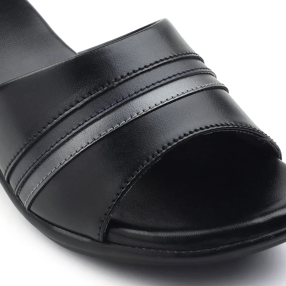 Senorita Casual Black Sandal For Women JFL-62E By Liberty
