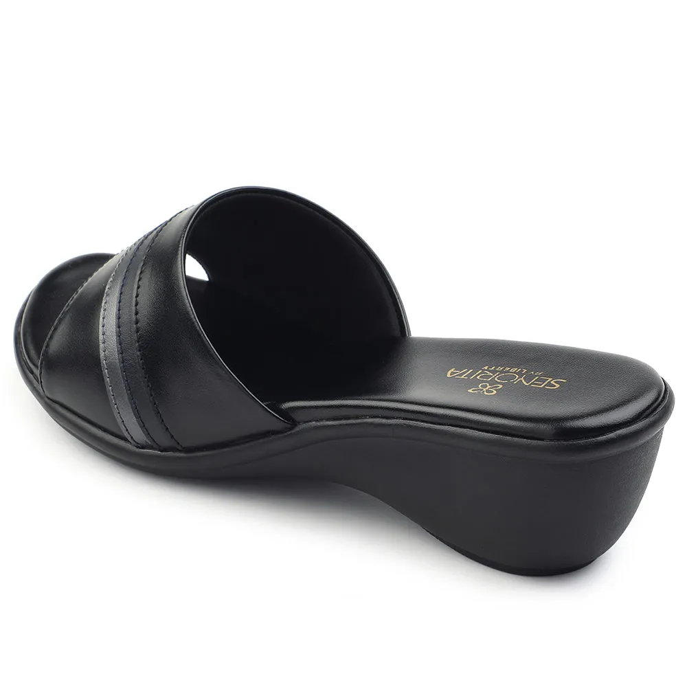 Senorita Casual Black Sandal For Women JFL-62E By Liberty