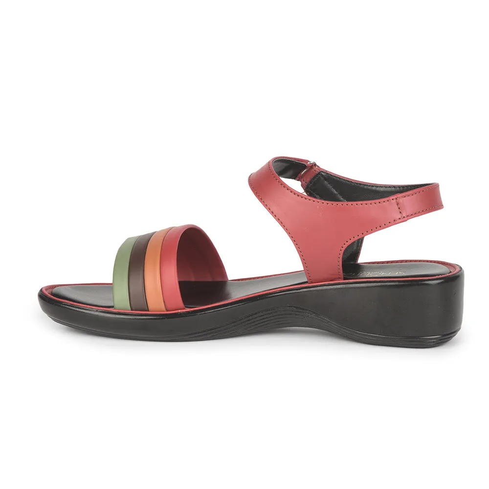 Senorita Casual (Red) Sandals For Women DZL-801 By Liberty
