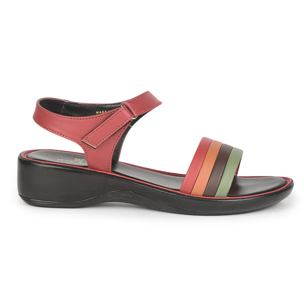 Senorita Casual (Red) Sandals For Women DZL-801 By Liberty