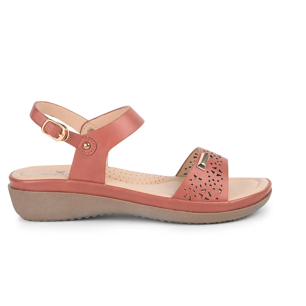 Senorita Fashion (Peach) Sandals For Women MMJ-511 By Liberty
