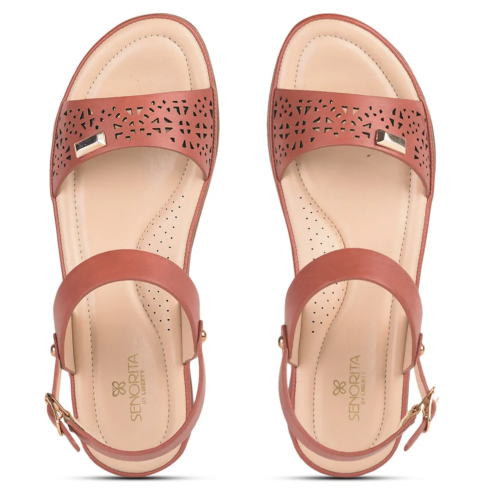 Senorita Fashion (Peach) Sandals For Women MMJ-511 By Liberty