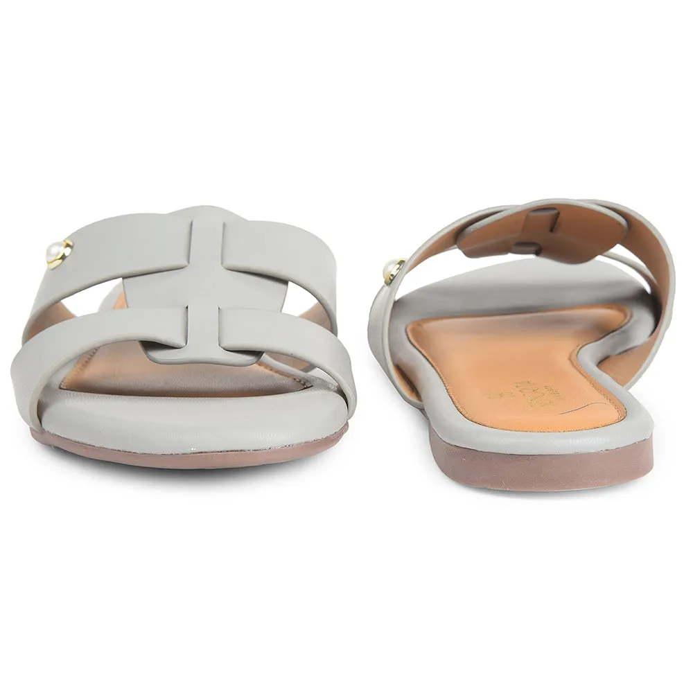 Senorita Light Grey Casual Flat Sandal For Women DFL-102 By Liberty