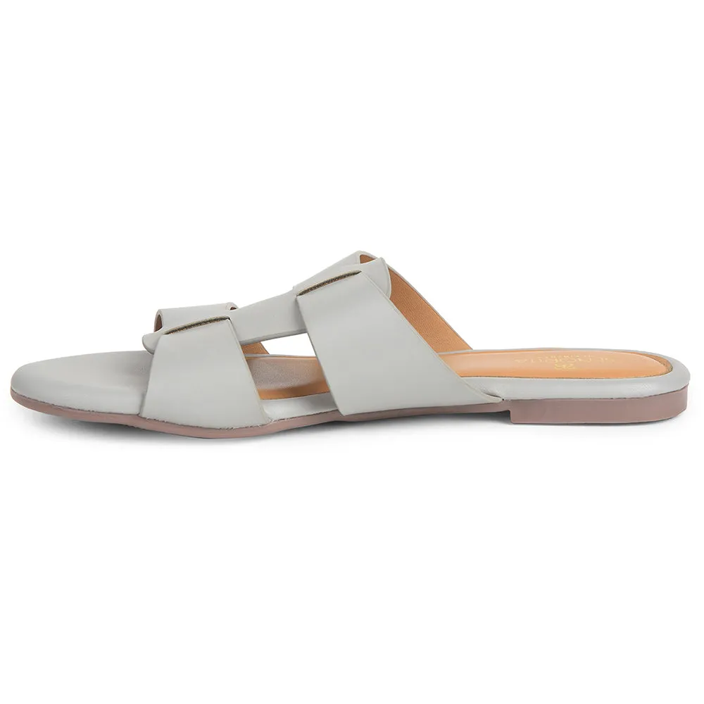 Senorita Light Grey Casual Flat Sandal For Women DFL-102 By Liberty