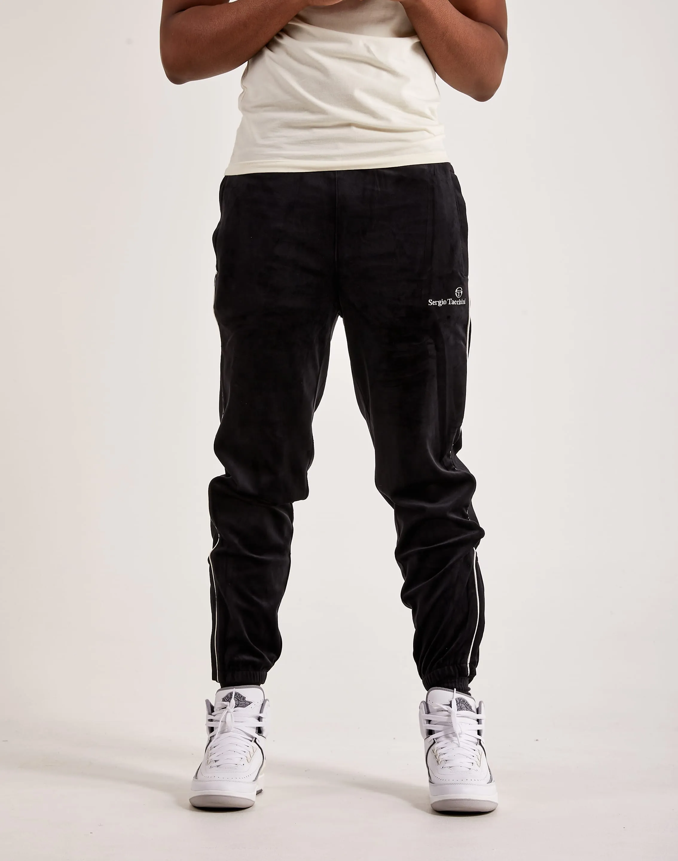 Sergio Tacchini Gallone Velour Track Pants