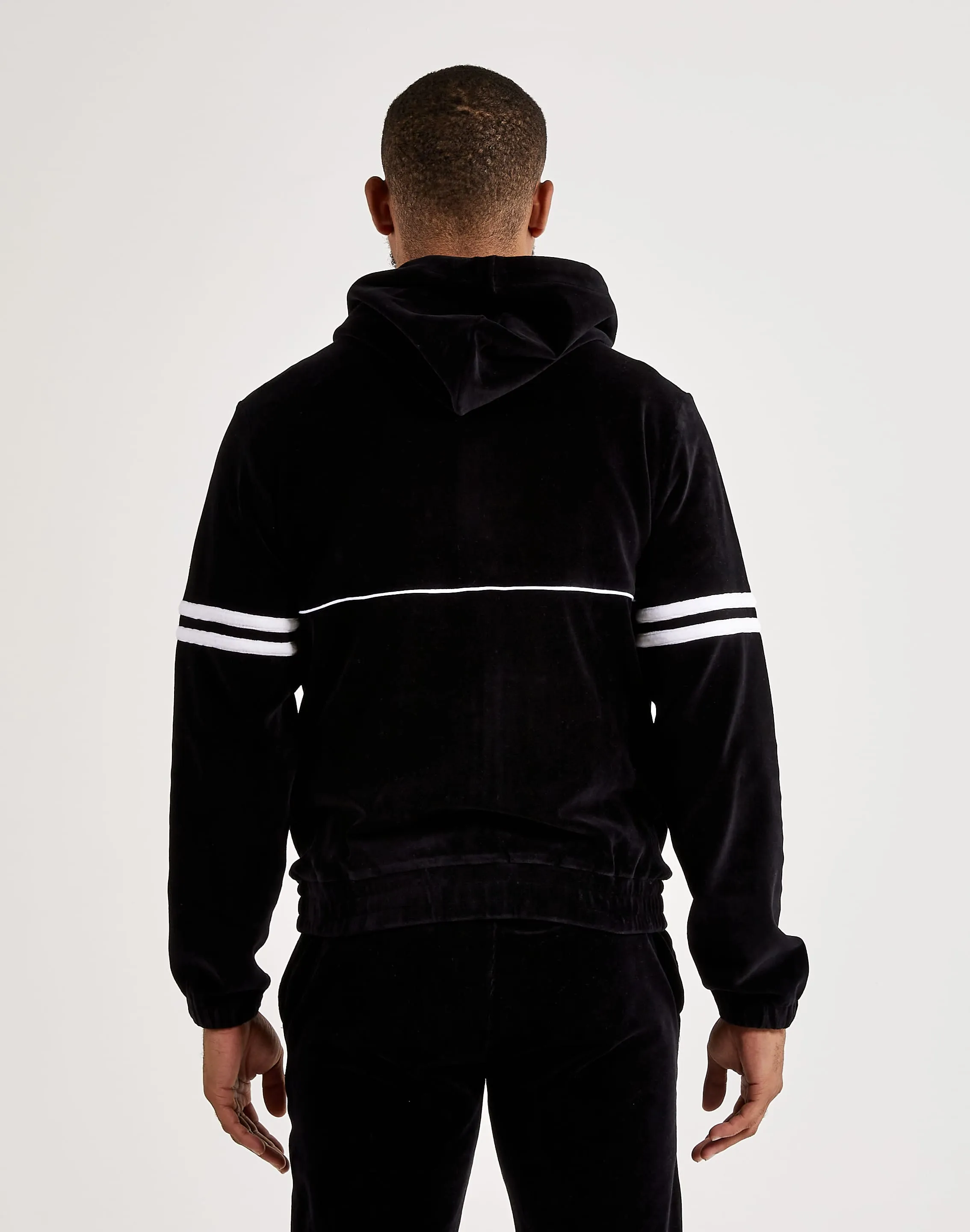 Sergio Tacchini Scopeto Zip-Up Velour Hoodie