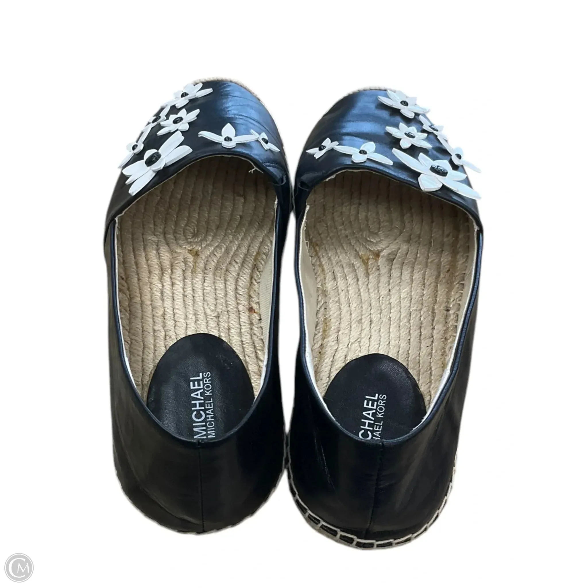 Shoes Flats By Michael By Michael Kors In Black & White, Size: 10