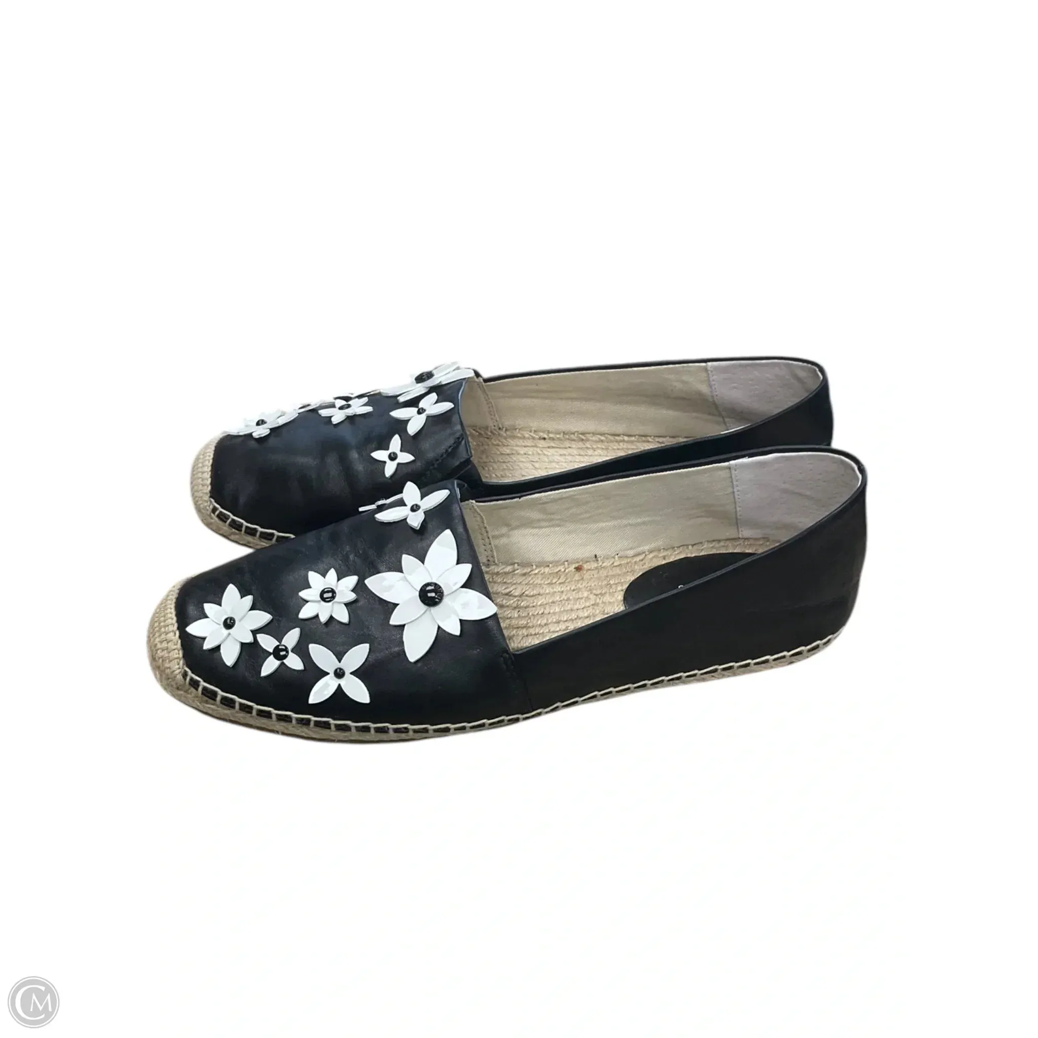 Shoes Flats By Michael By Michael Kors In Black & White, Size: 10