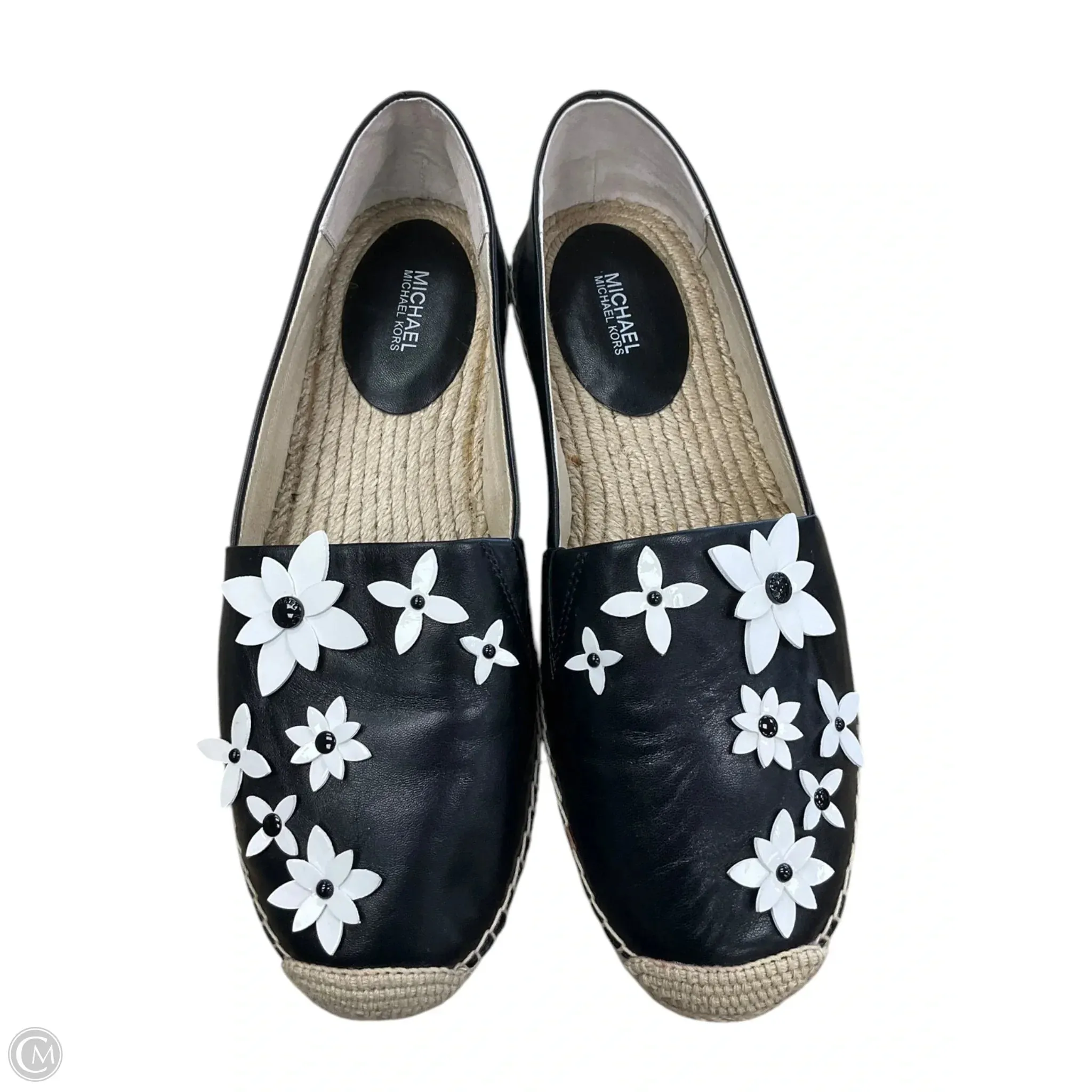 Shoes Flats By Michael By Michael Kors In Black & White, Size: 10