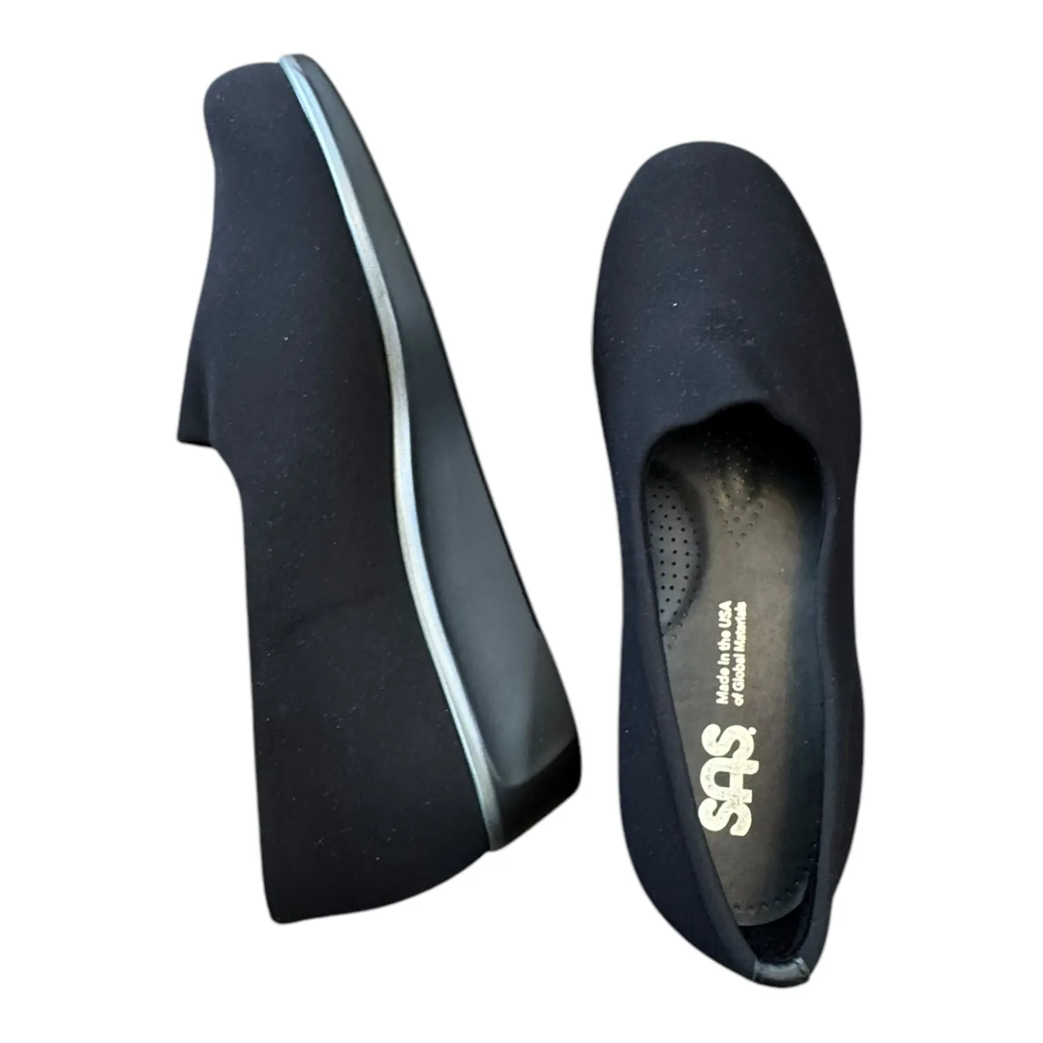Shoes Flats By Sas In Black, Size:8