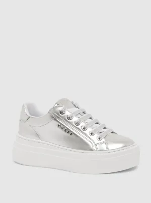 Silver Ameria Low-Top Sneakers