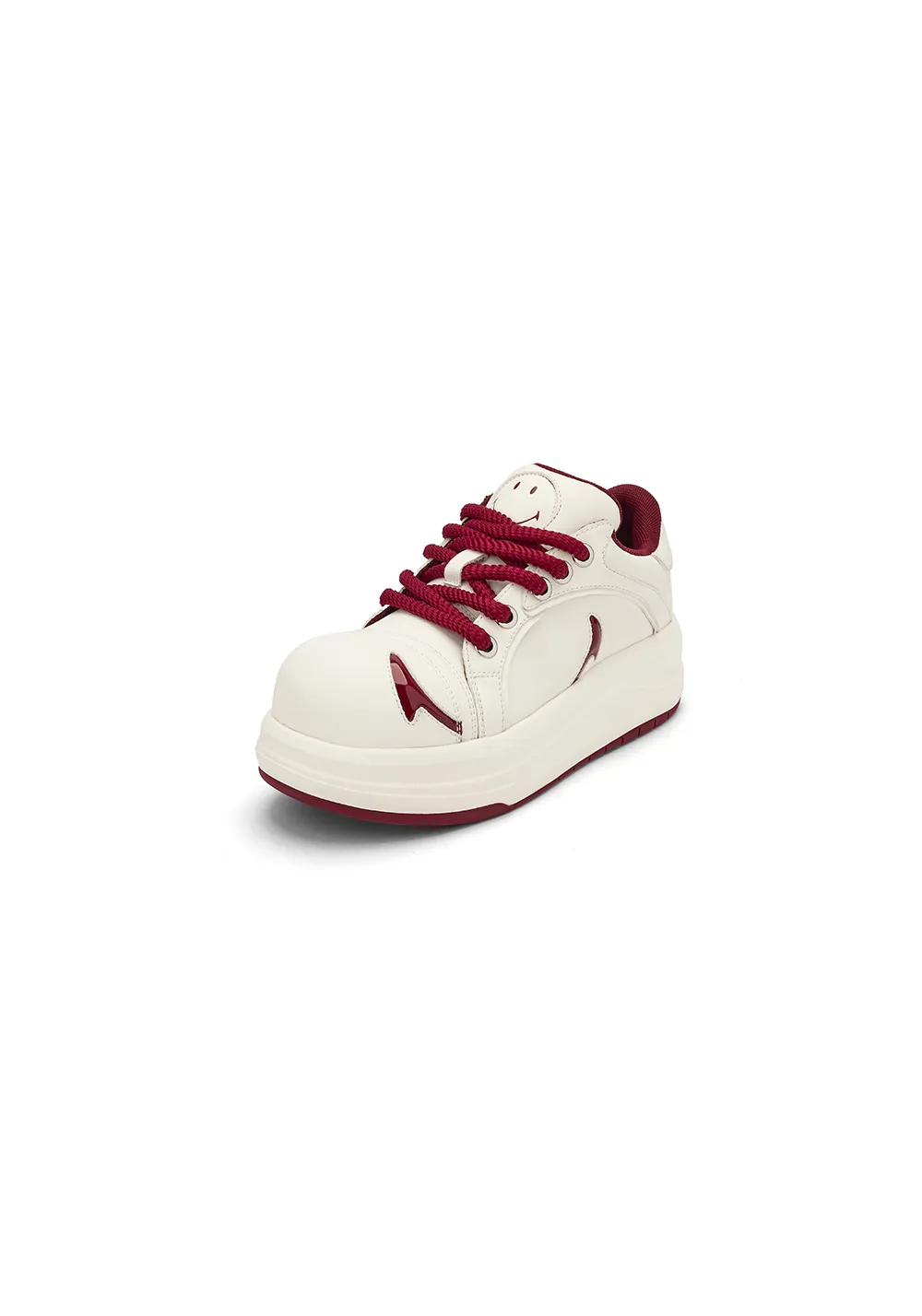 SMILEY丨Big Head Shoes Series-White/Red
