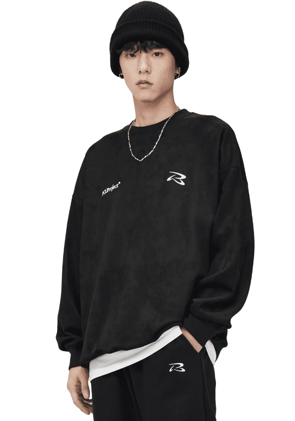 Suede Frisbee Sweatshirt