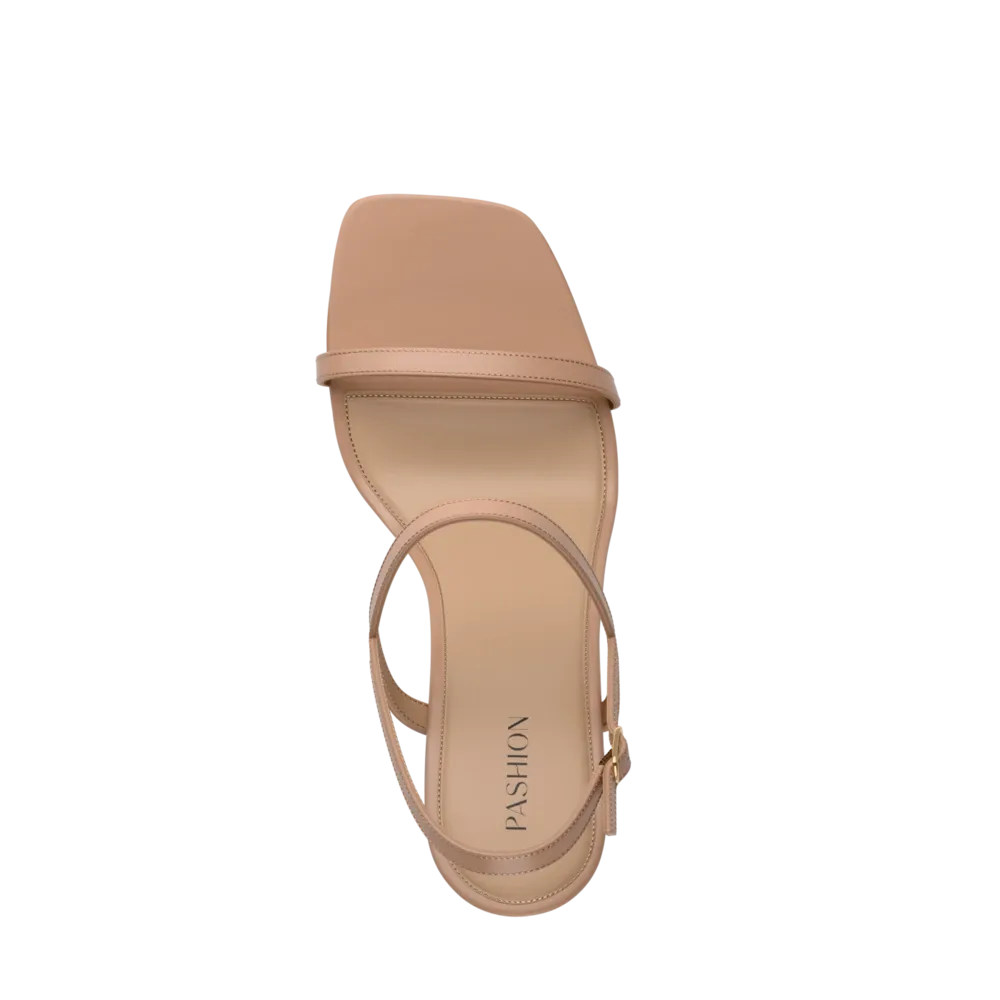 The Miranda - Latte Leather 4 Stiletto