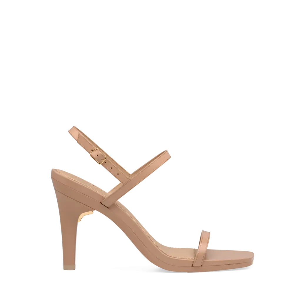 The Miranda - Latte Leather 4 Stiletto