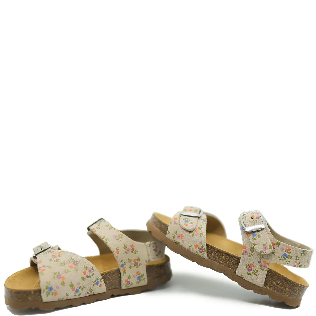 Tocoto Floral Buckle Sandal