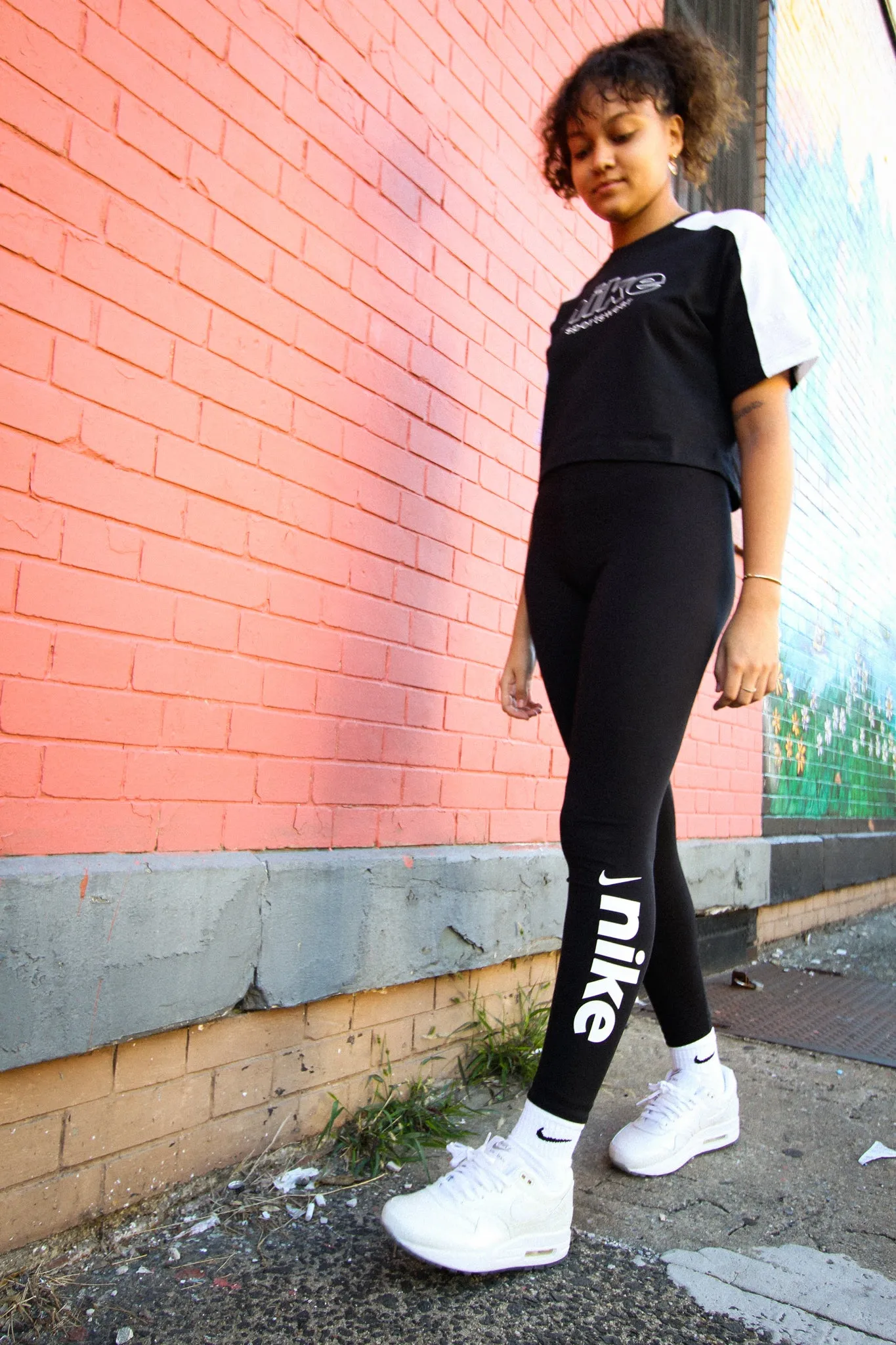 W NSW LEGGING BLK/WHT