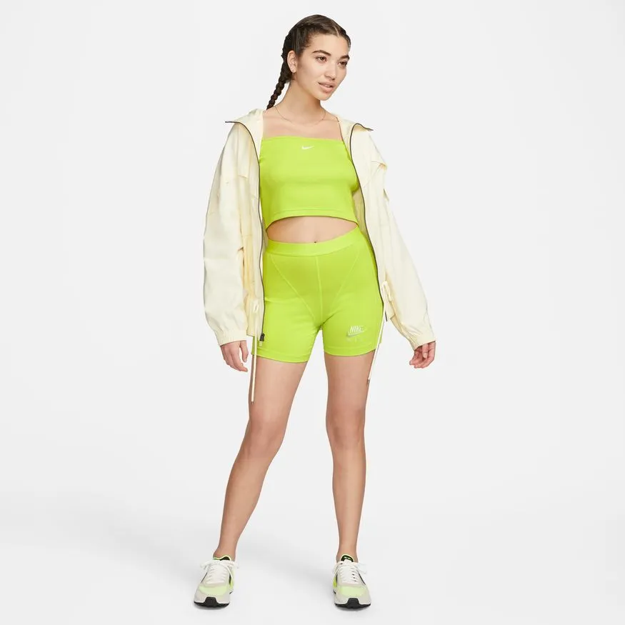 W RIBBED SHORTS ATOMIC GREEN