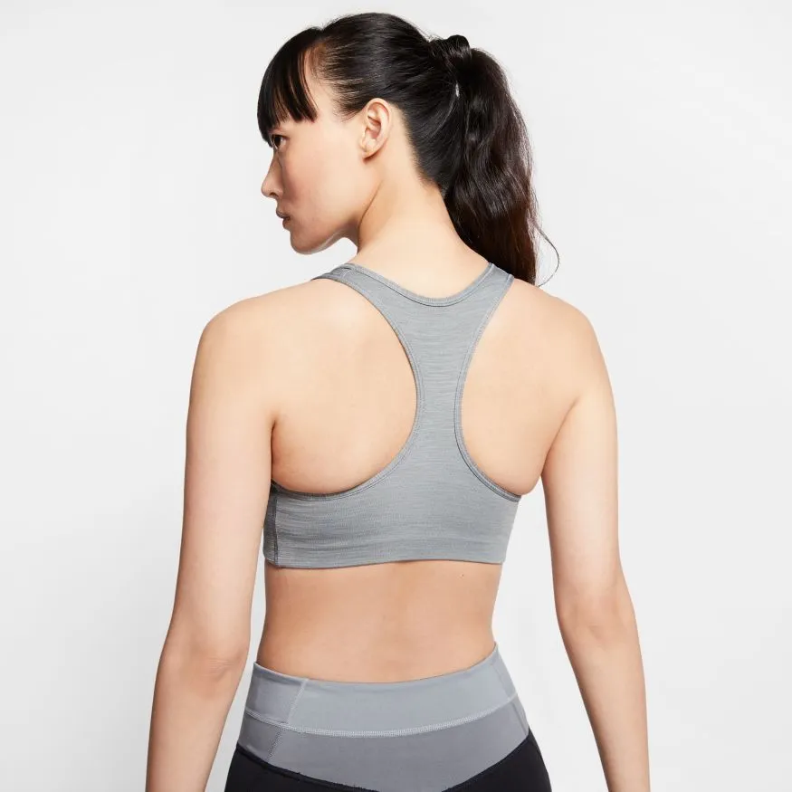 Women's Nike Dri-FIT Swoosh Medium-Support 1-Piece Pad Sports Bra Smoke Grey