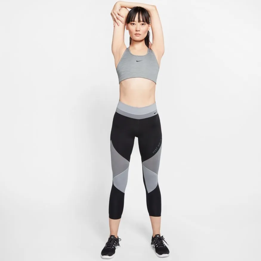 Women's Nike Dri-FIT Swoosh Medium-Support 1-Piece Pad Sports Bra Smoke Grey