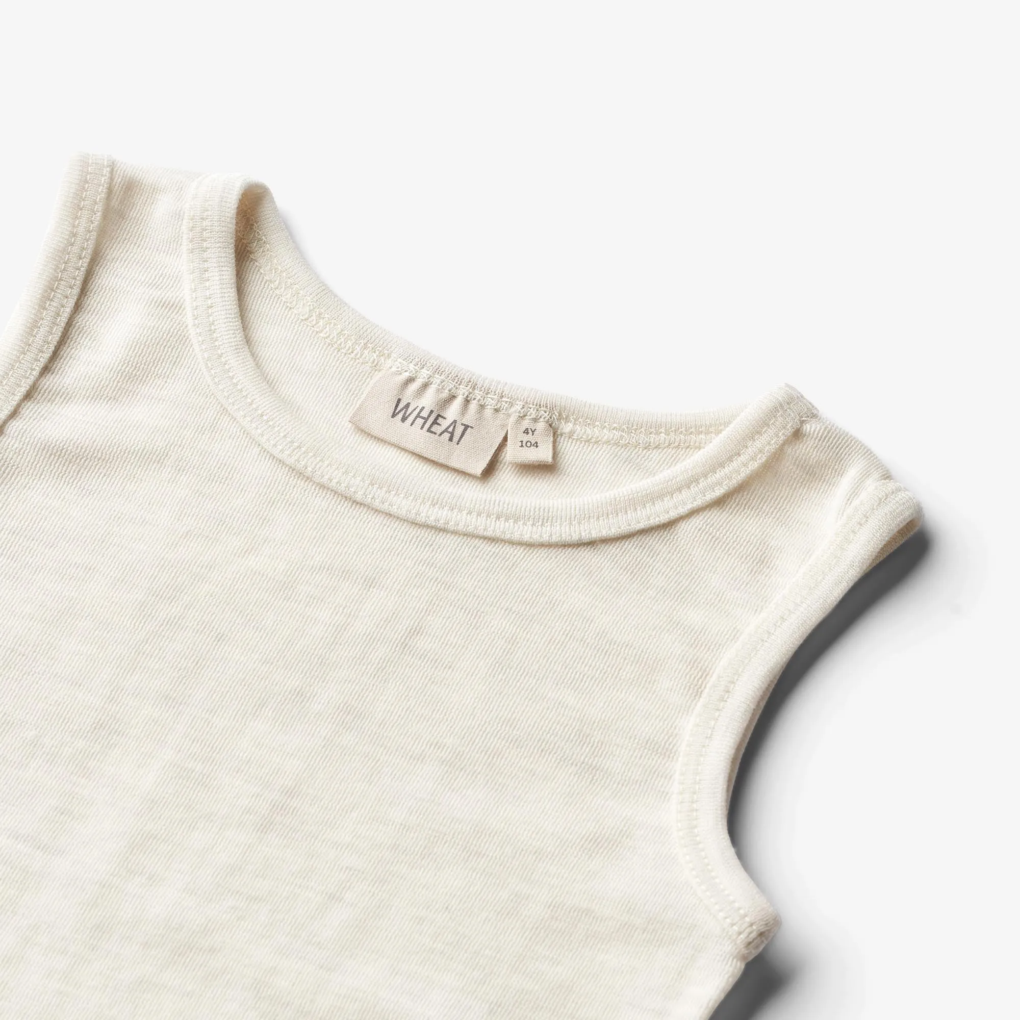 Wool Singlet Iggy - eggshell melange