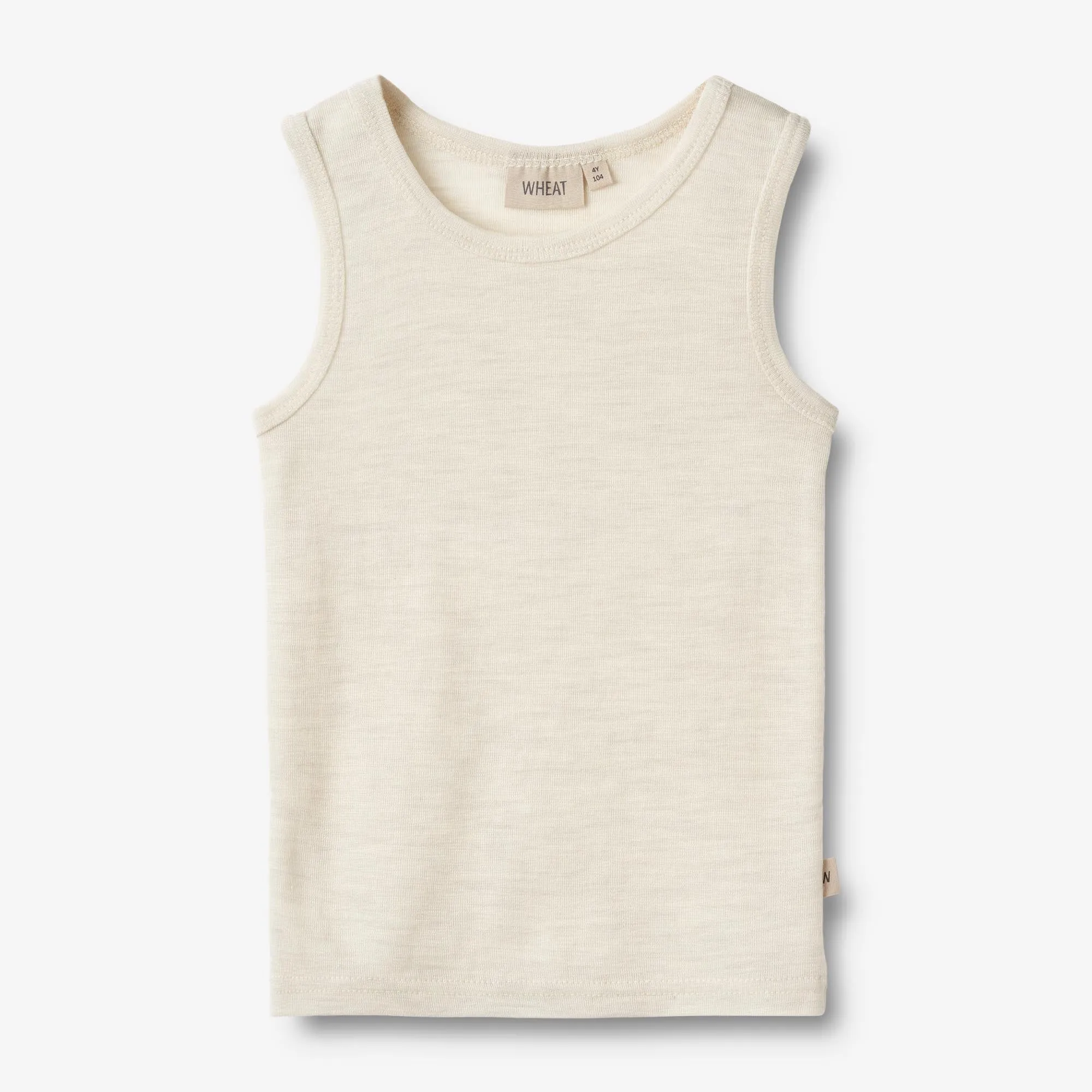 Wool Singlet Iggy - eggshell melange