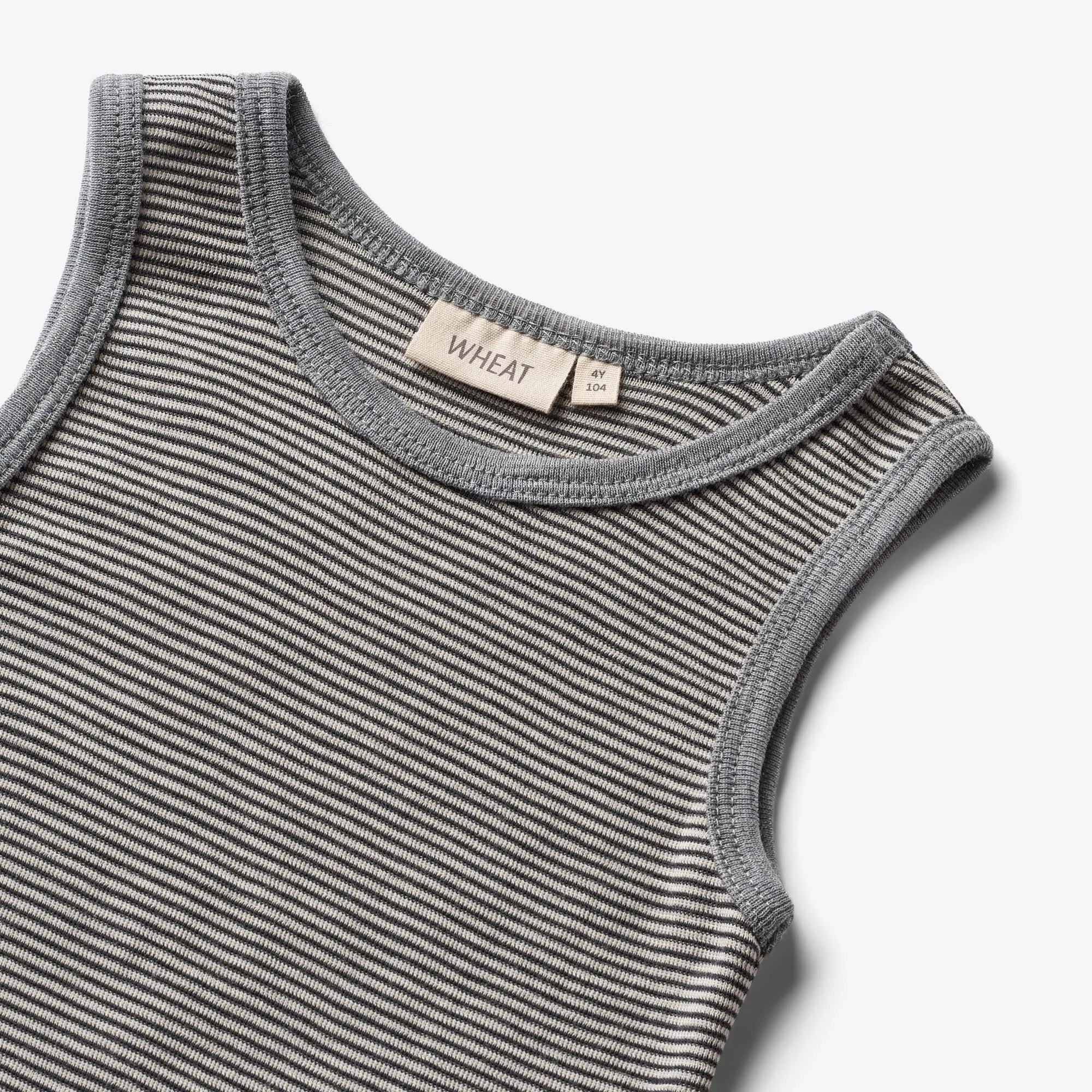 Wool Singlet Iggy - navy stripe