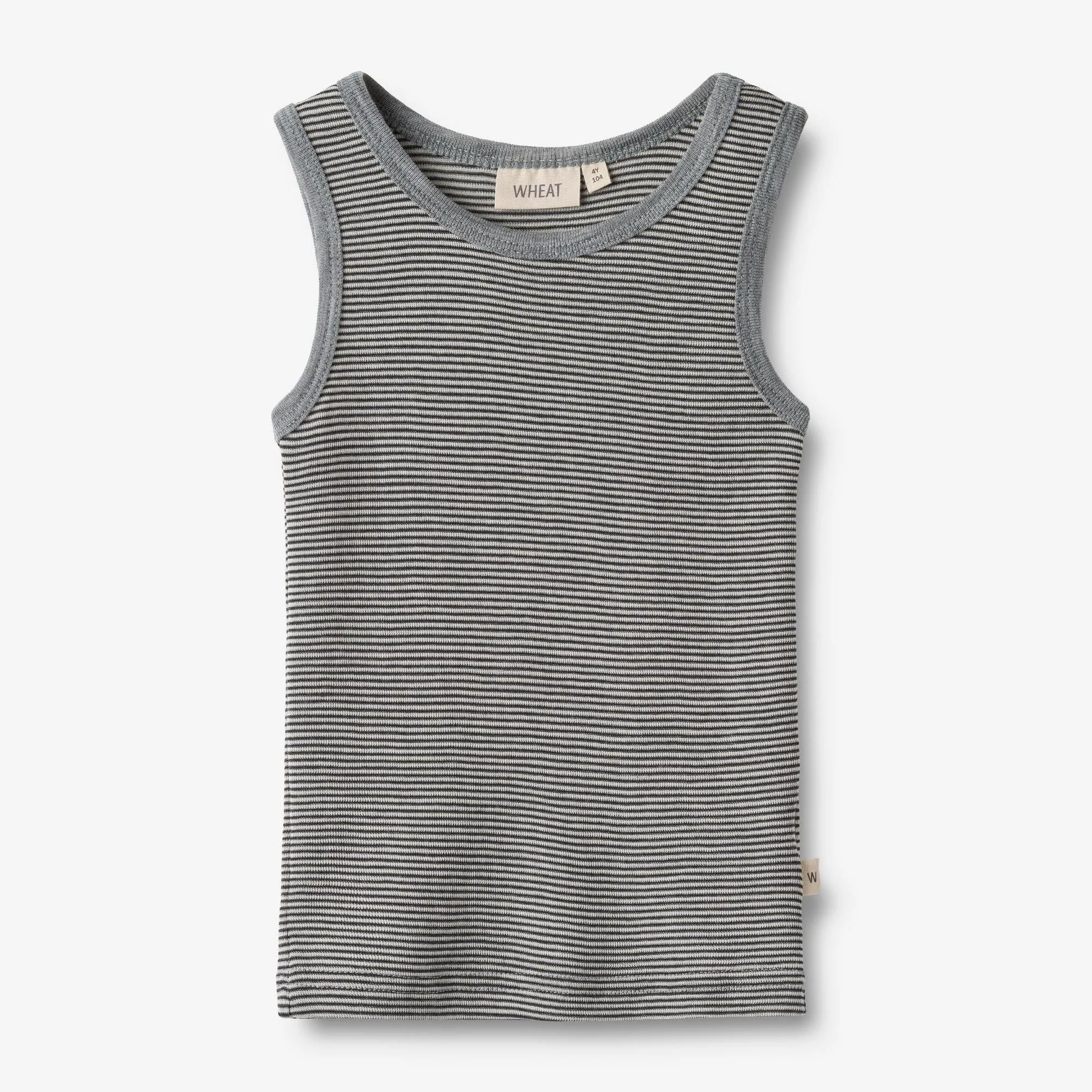 Wool Singlet Iggy - navy stripe