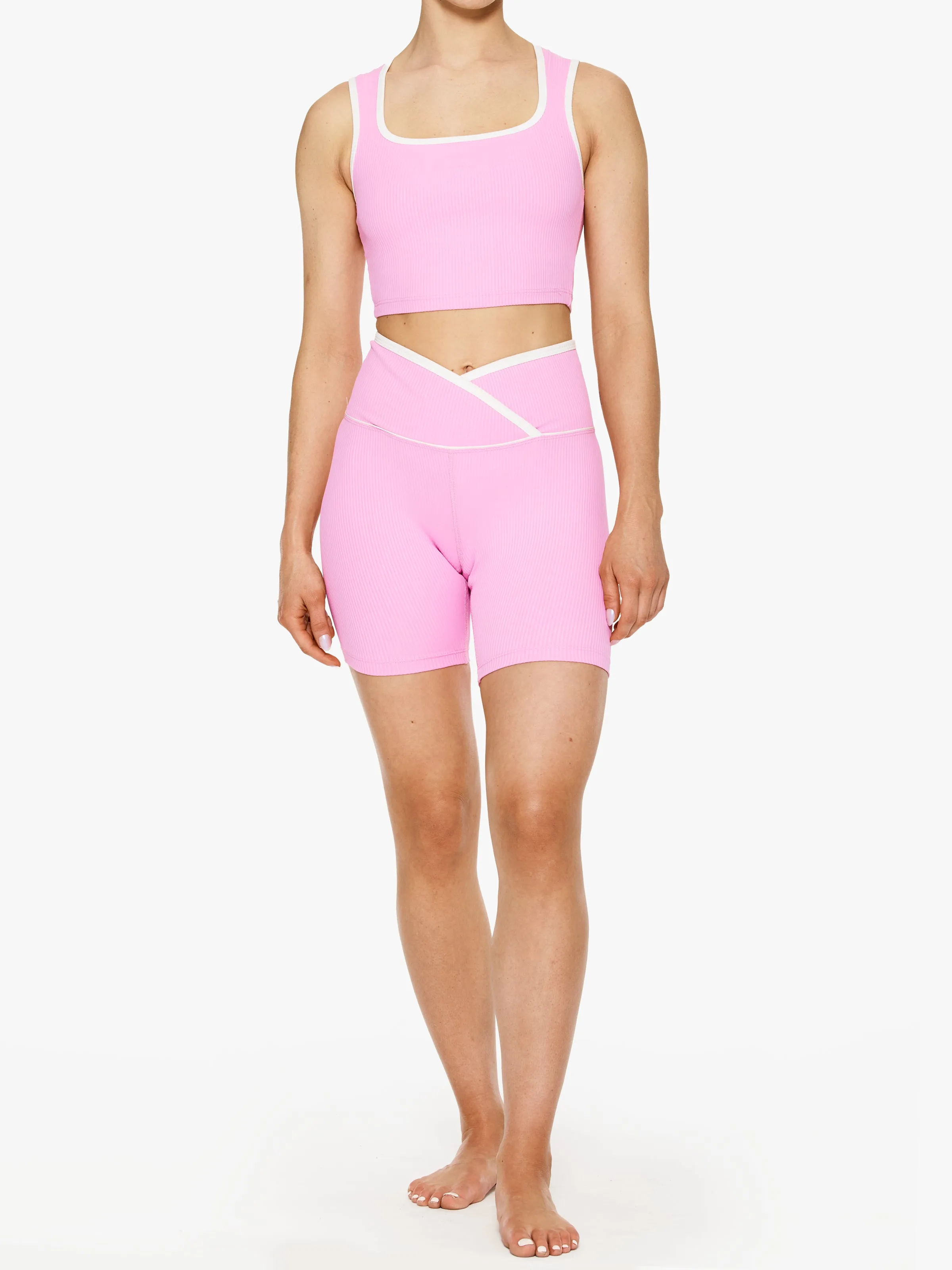 Year Of Ours Ribbed Two Tone Veronica Short
